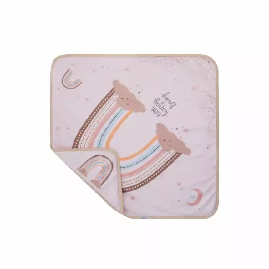 ranginkamanniniban پتوی نوزادی طرح رنگین کمان کرم