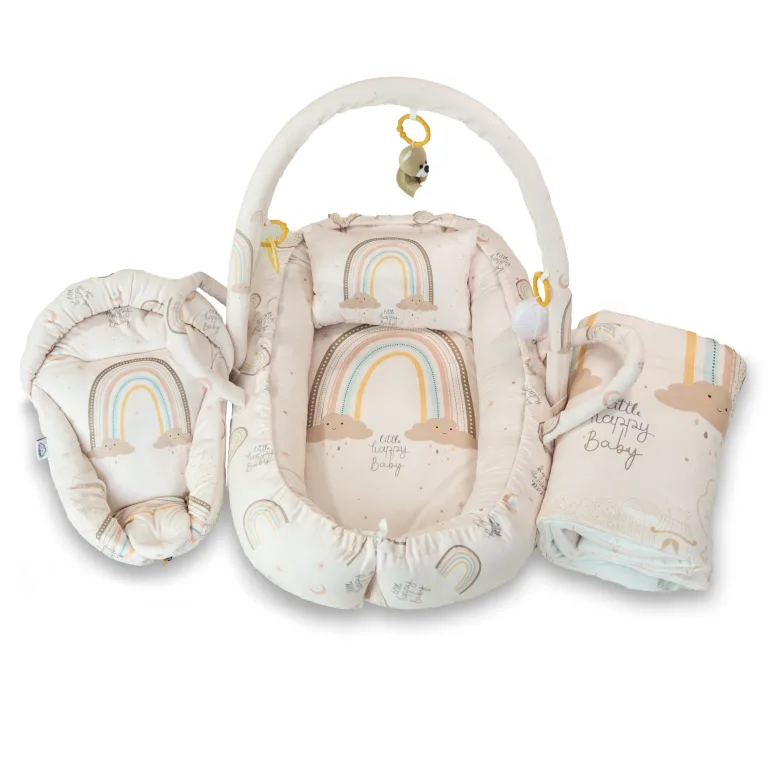 لبه دار ۵تکه رنگین کمان